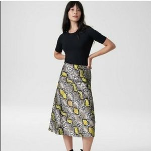 Universal Standard Python Bias Midi Skirt Size 16